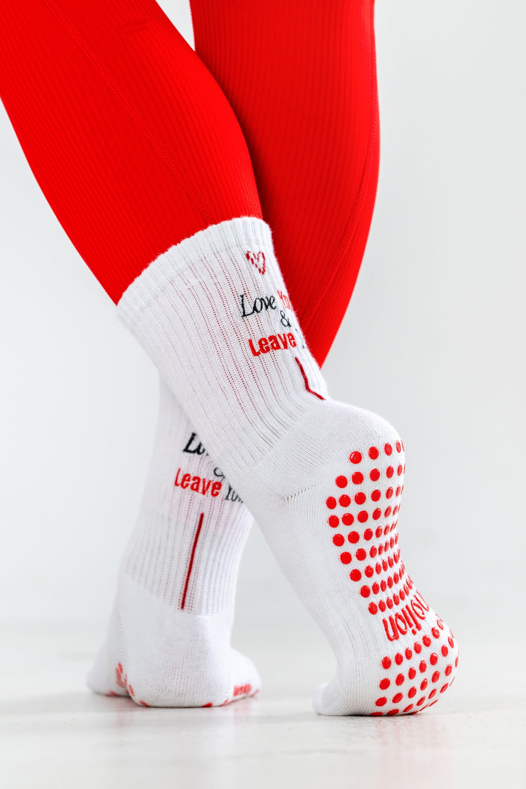 "Love You & Leave You" Grip Socks