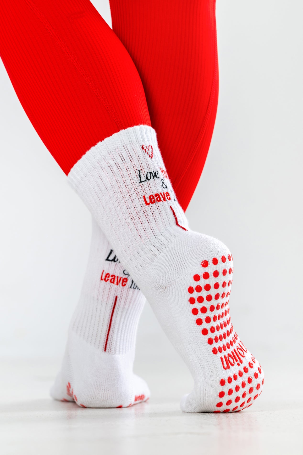 "Love You & Leave You" Grip Socks